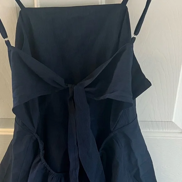 NWT Dark Blue Layered Mini Dress: Dance, Party, Holiday. Large. QNNGX - Picture 8 of 12